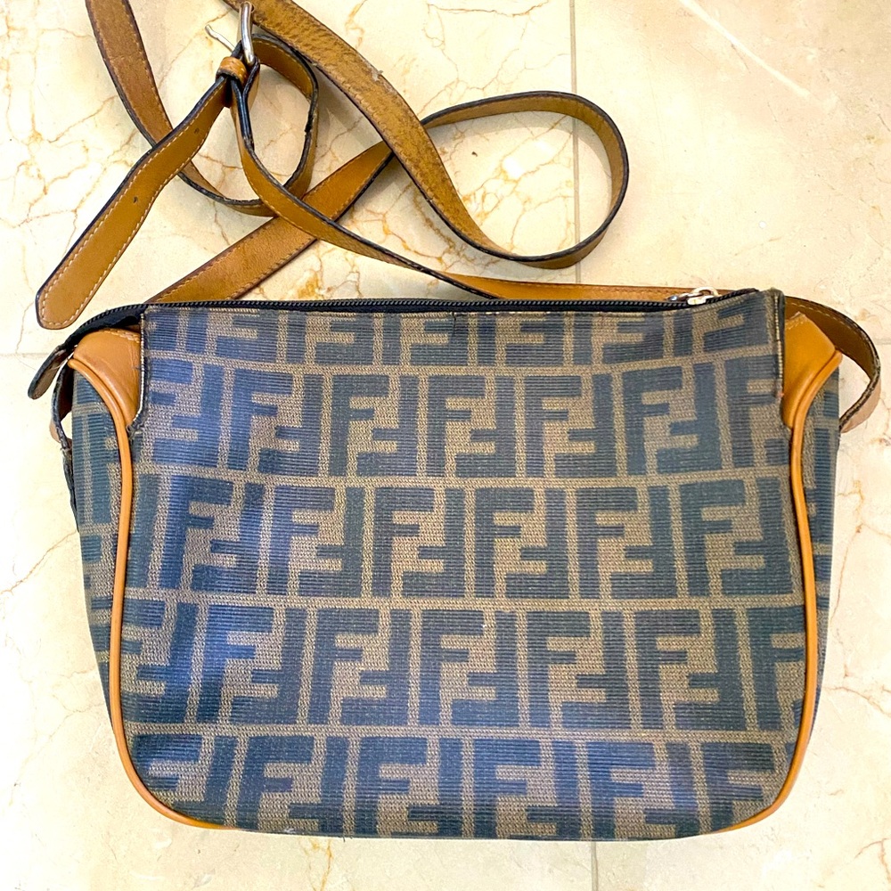 Authentic FENDI Zucca Crossbody Bag